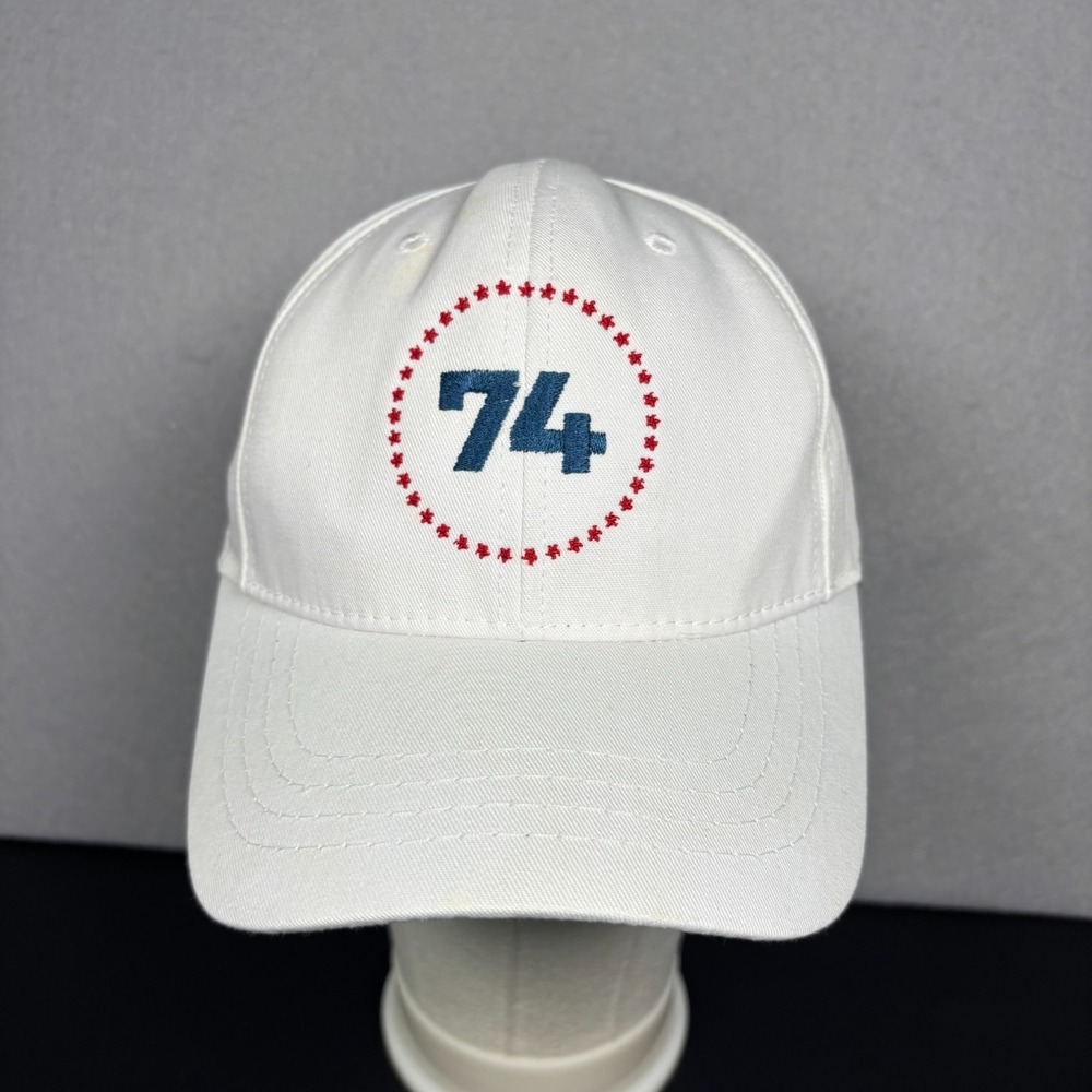 Cali-Fame Headwear 74 Baseball Cap OSFM White Embroidered Snapback Made in USA